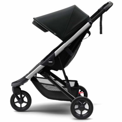 Kočík Thule Spring Aluminum / Midnight Black + pláštenka + madlo - Image 2