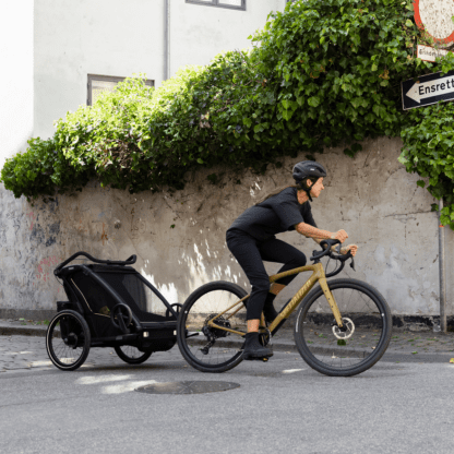 Cyklovozík Thule Chariot Sport 2 single Black + bike set + kočíkový set + bežecký set - Image 8