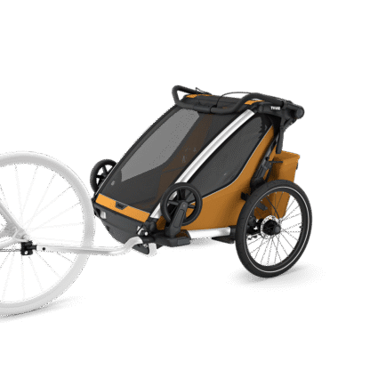Cyklovozík Thule Chariot Sport 2 Double Natural Gold + bike set + kočíkový set - Image 3