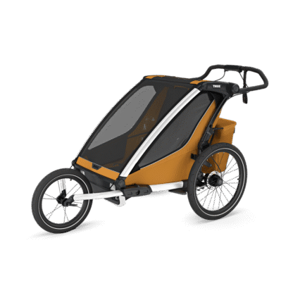 Cyklovozík Thule Chariot Sport 2 Double Natural Gold + bike set + kočíkový set - Image 5