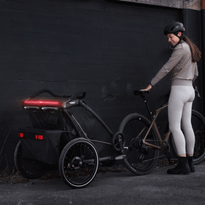 Cyklovozík Thule Chariot Sport 2 Double Natural Gold + bike set + kočíkový set - Image 9